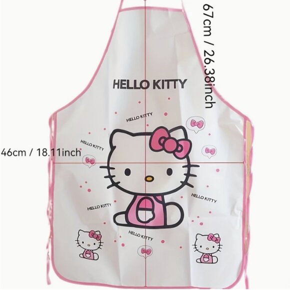 Hello Kitty Apron Polyester NWT - Picture 3 of 3